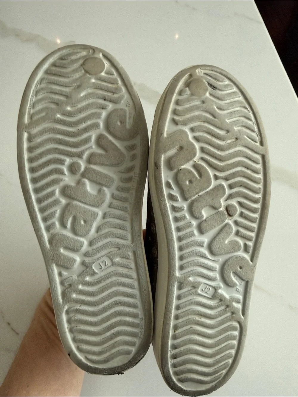 Native Kids Slip-On Sneakers in Rose Metallic